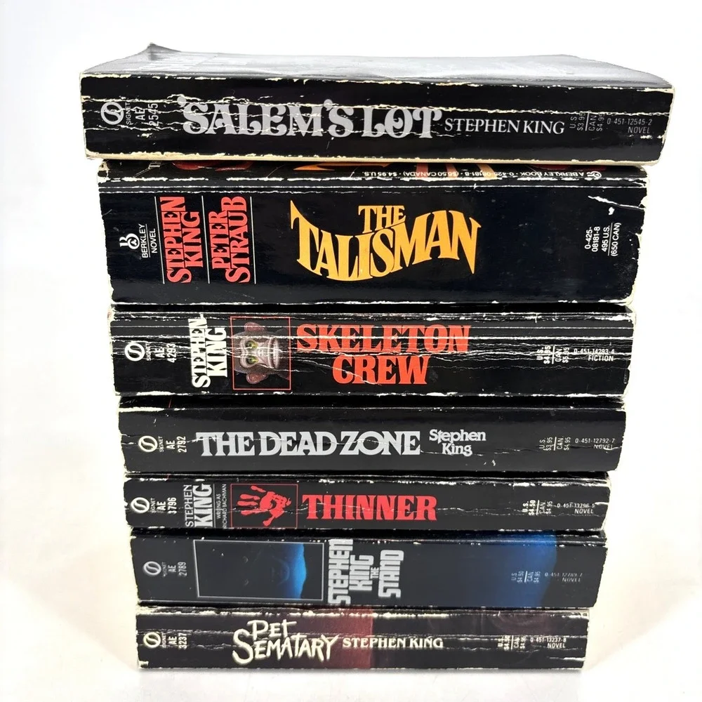 VTG Lot Of 7 Stephen King Paperback Books Novels First Printing Signet Berkley‎